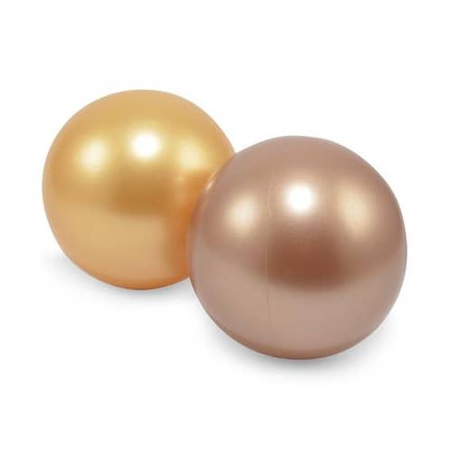 Kunststoffbälle 2er-Set im Netz (Kupfer und Beige) für den Großhandel von Magni ApS