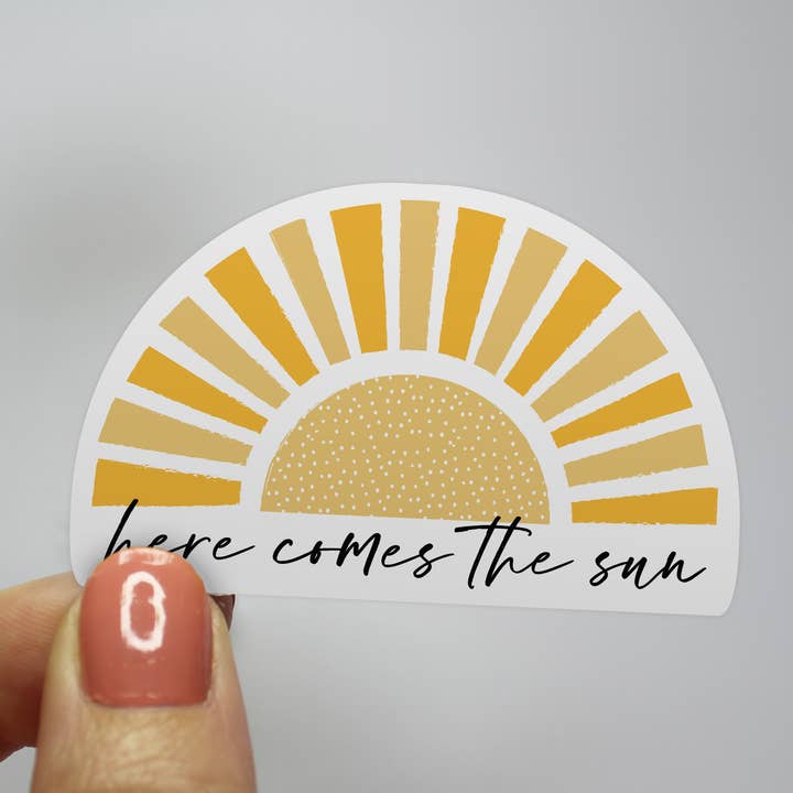 Autocollant « Voici » le soleil pour la vente par Jocelyn Diebolt Designs