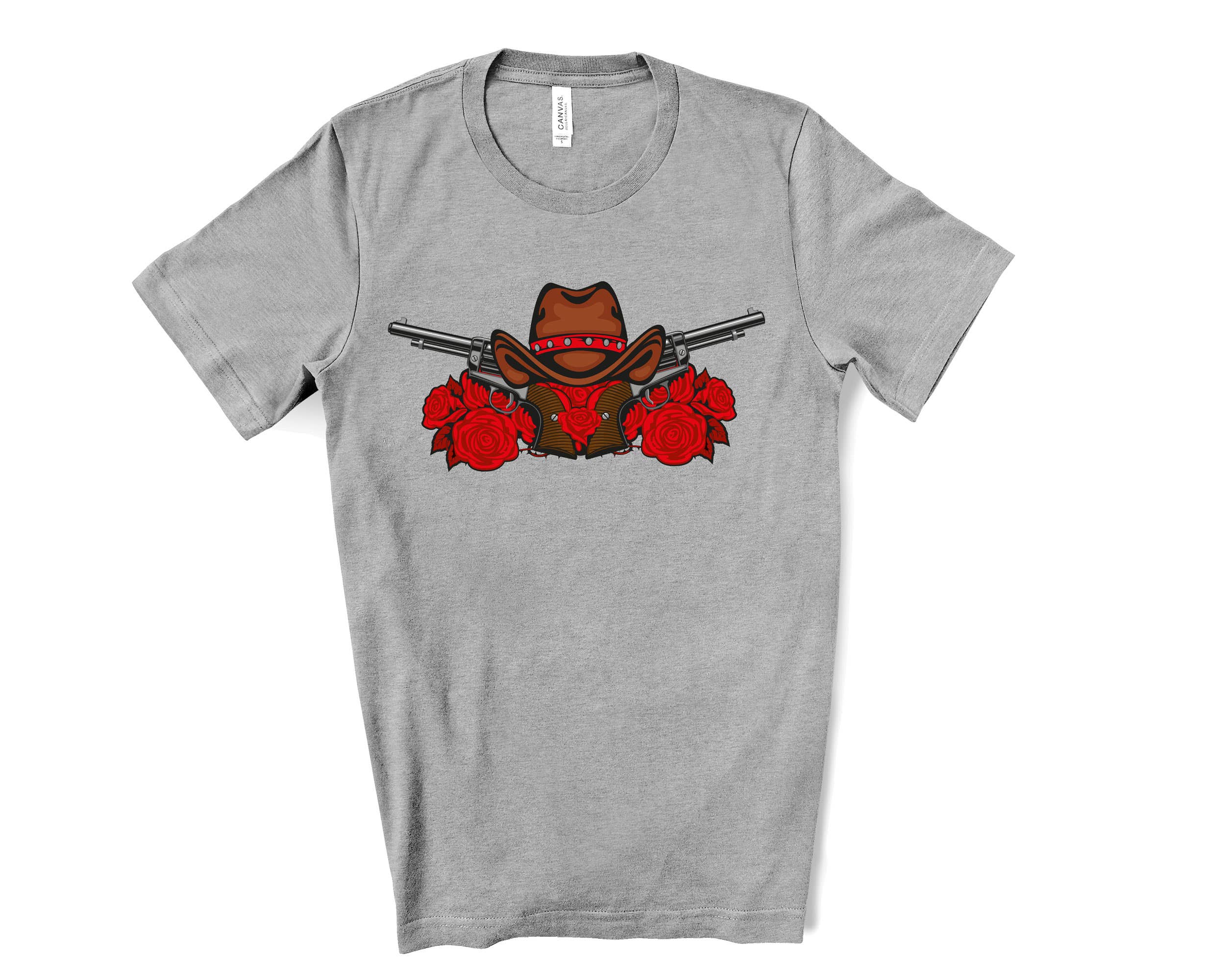 Tidal Colors - Vendita all'ingrosso Maglietta stampata - Donna - Maglietta Cowboy Rose7