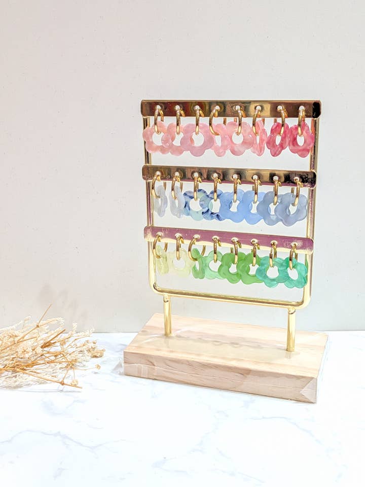 SET of 12 Earrings Patterns 2 44090 for wholesale by LOLO & YAYA