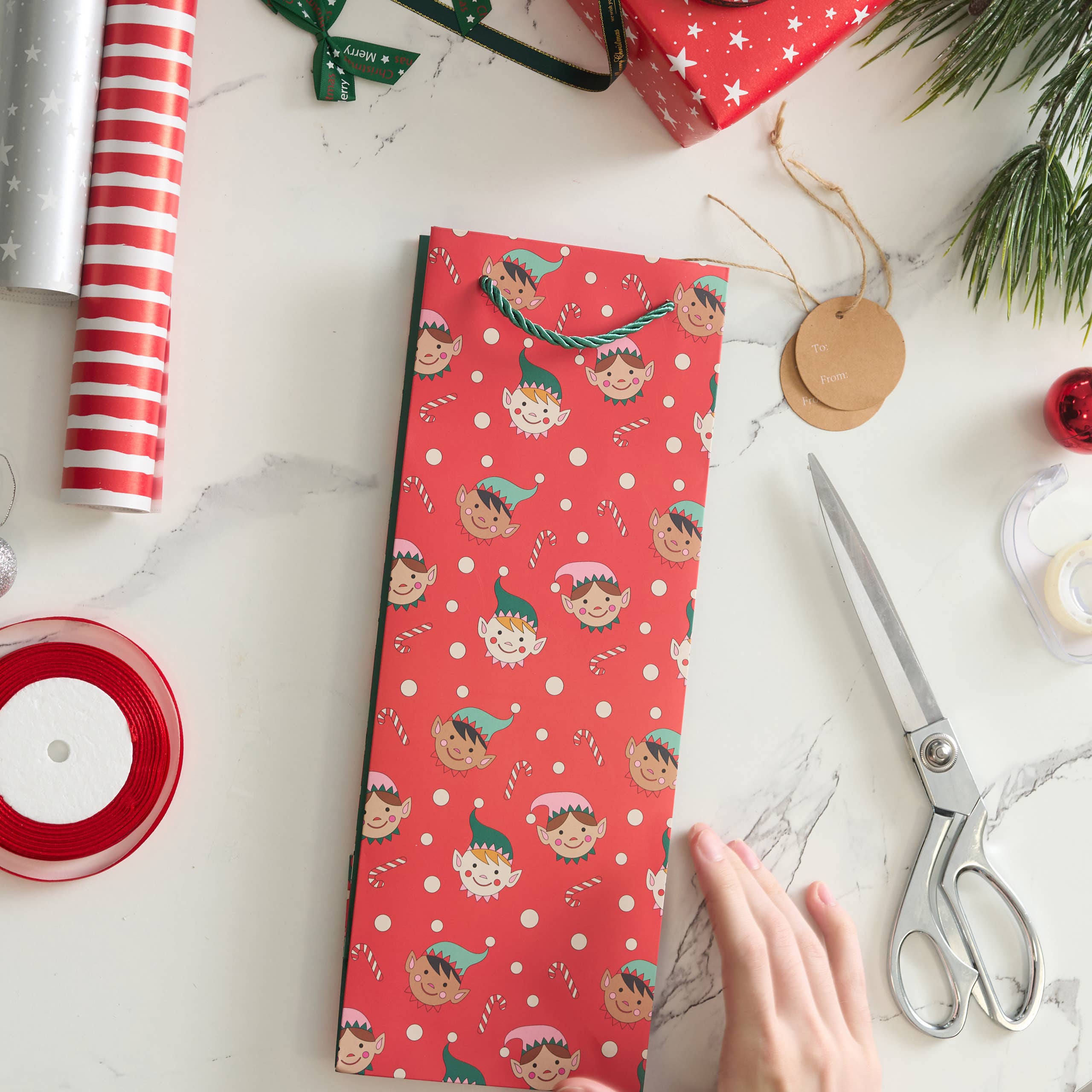 The Twiddlers – wholesale Wine gift bag – 12 Pcs Premium Christmas Single Wine Bottle Gift Bags2