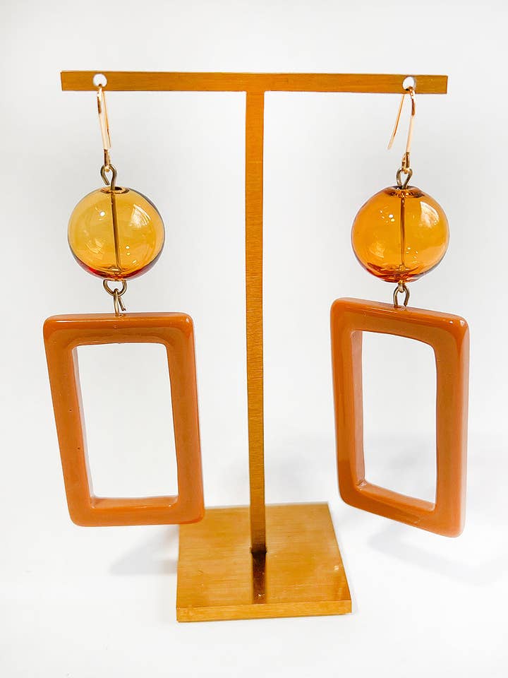 The Neutraals - Daphne Oorbellen in bruin voor wholesale door cukimber