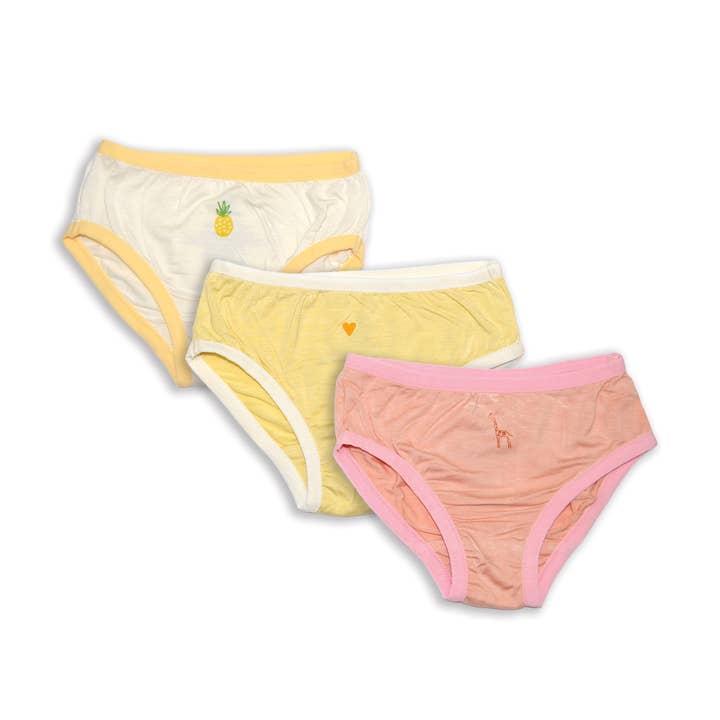 Lot de 3 sous-vêtements de bikini en bambou pour la vente par Silkberry Baby