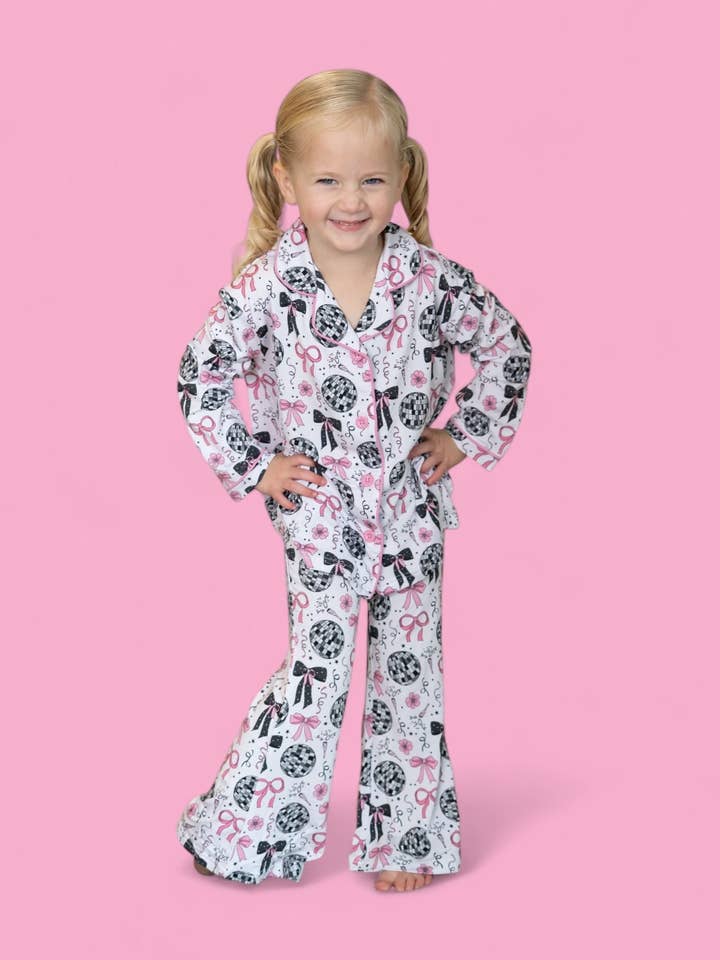 Dream Big Little Co. - Wholesale Sleepwear Set - Kids - MIDNIGHT DISCO DARLING DREAM GIRL'S FLARE SET19