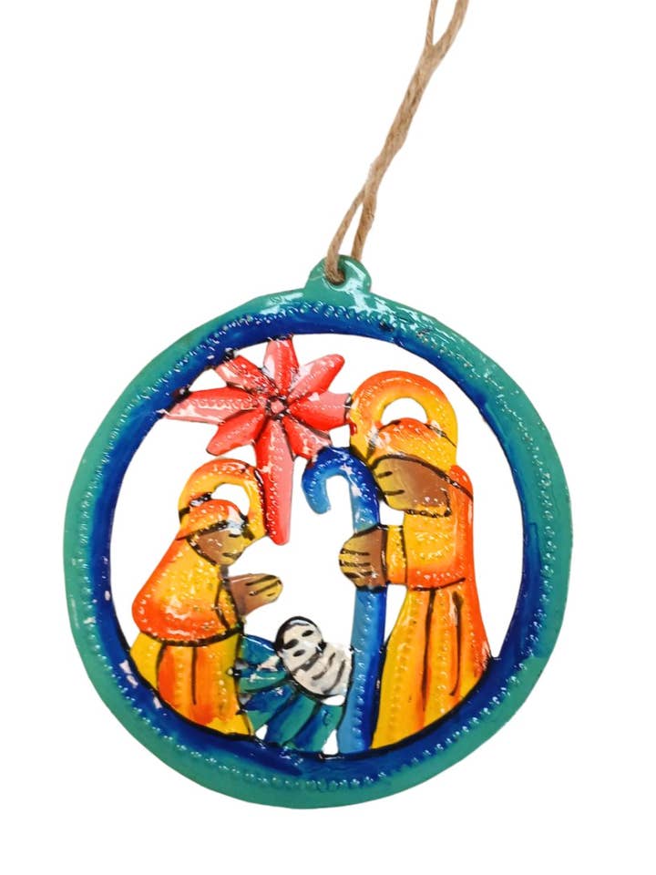 Painted Nativity Ornament for wholesale by Vi Bella
