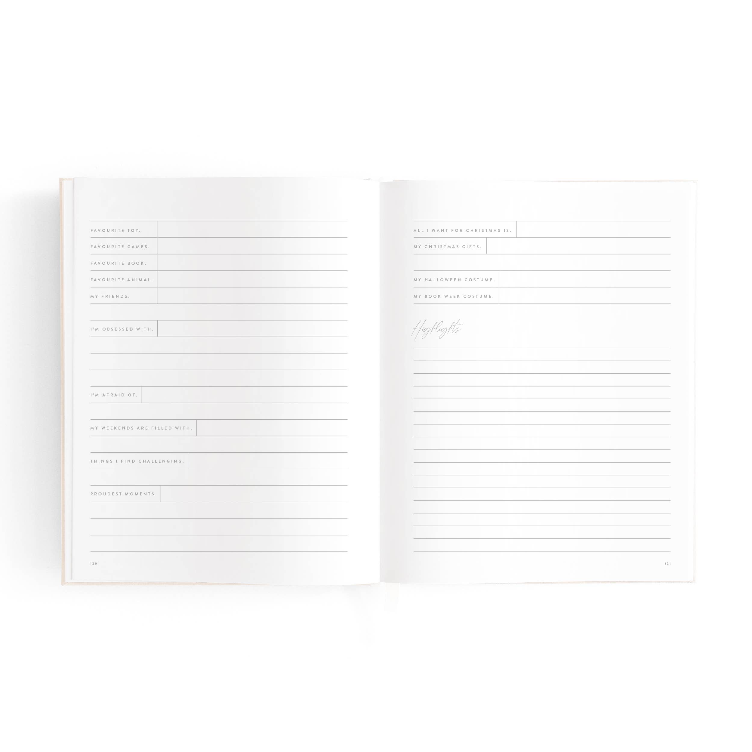 Fox & Fallow – wholesale Minnesbok - Barn och baby – Mini Baby Book Havregryn26