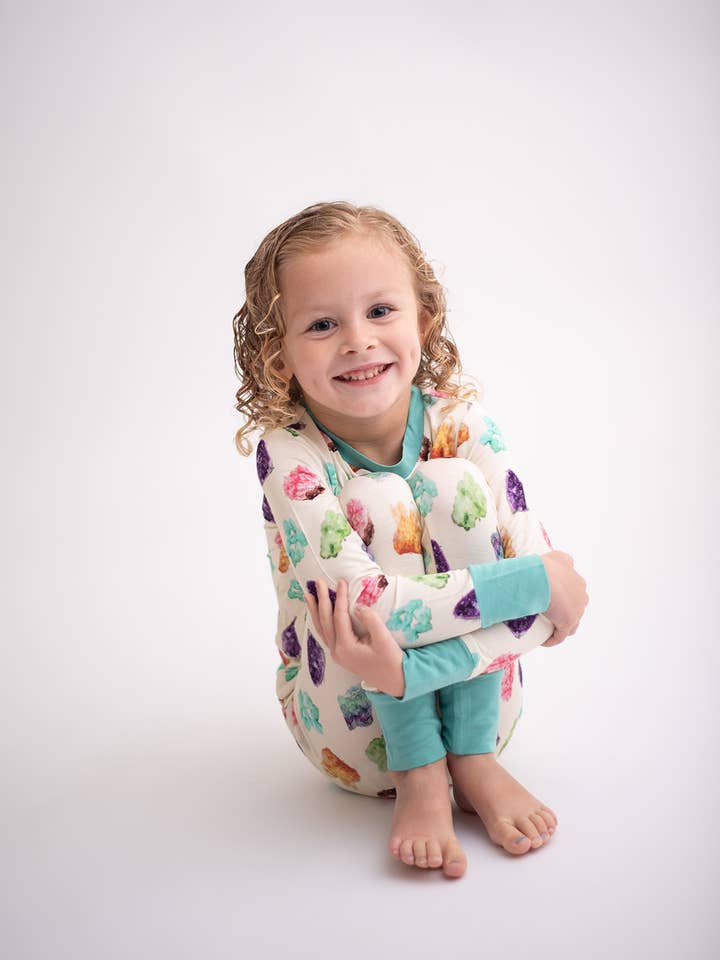 Coasty - Wholesale Sleepwear Set - Kids - Bamboo 2-Piece Pajamas in Crystal1
