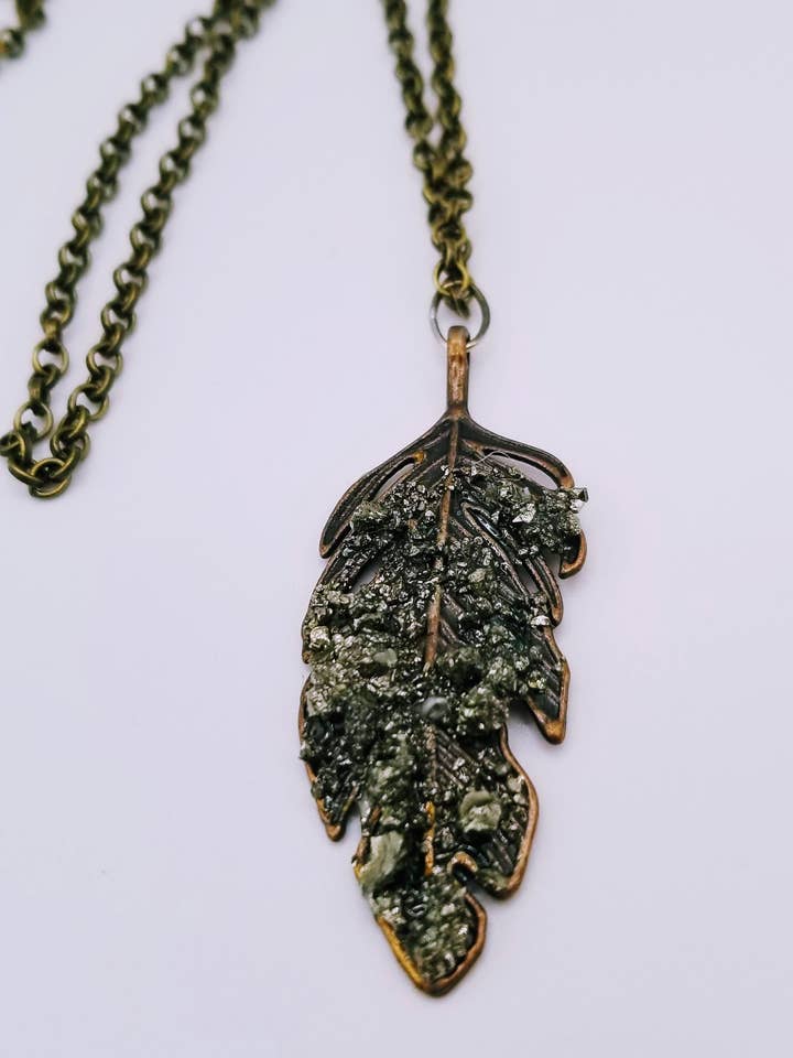 Leaf Pendant Necklace for wholesale by Handcrafted Jewelry By Teri C