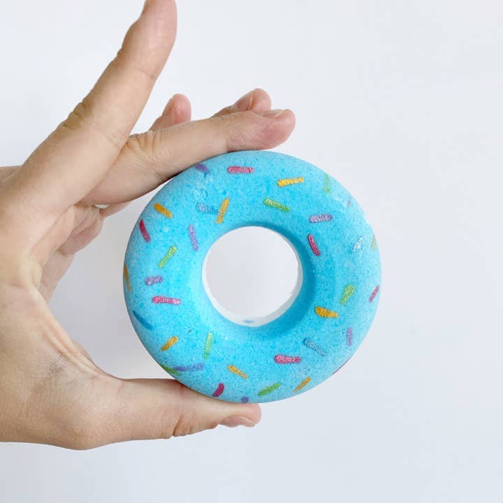 La Bomba - Wholesale Bruisbal/schuim - Donut Bath Bomb. Blauw, kauwgom1