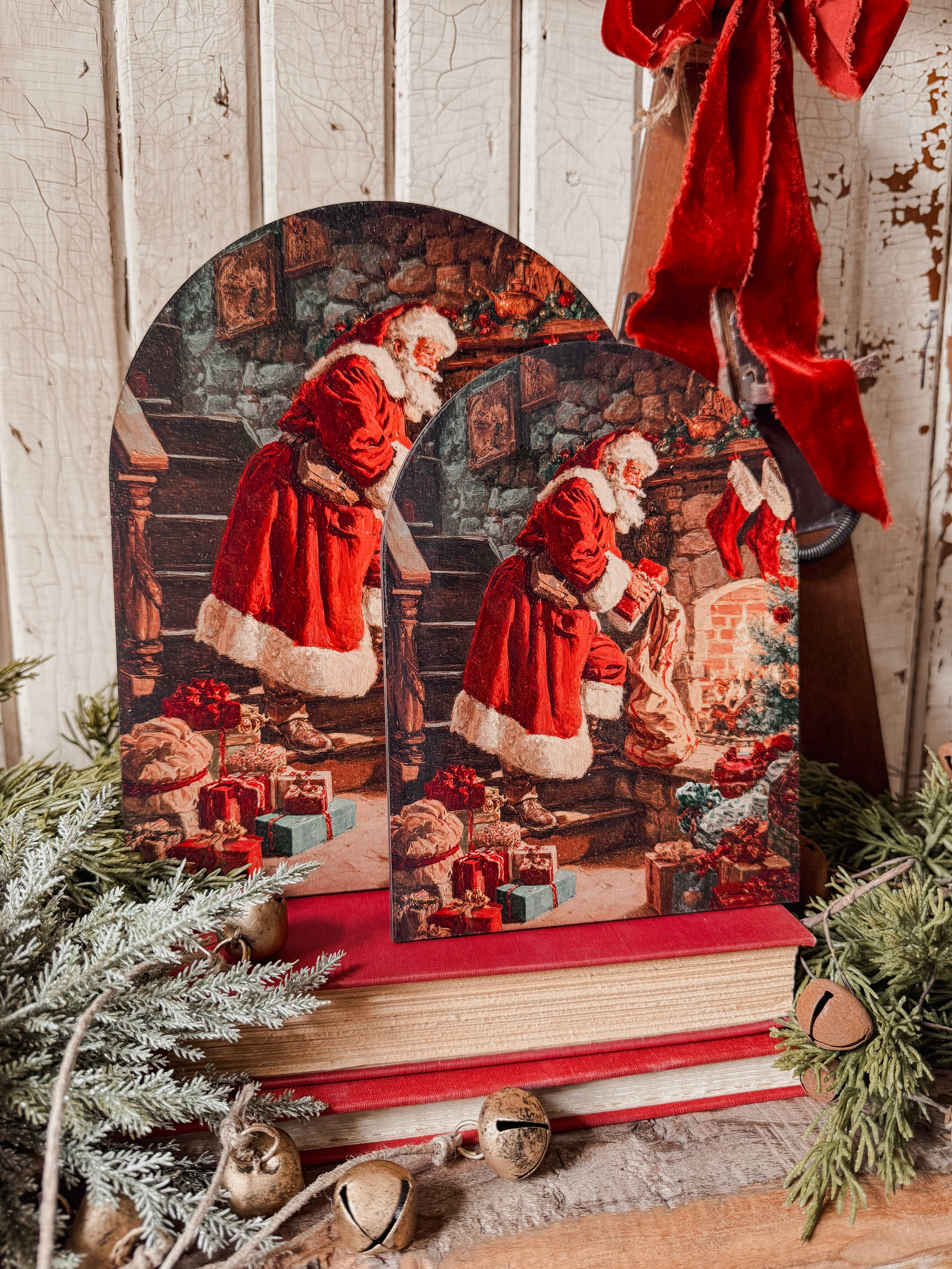 WillowBee Signs & Designs - Vente Pancarte - Enseigne en bois arqué de Noël pour étagère2