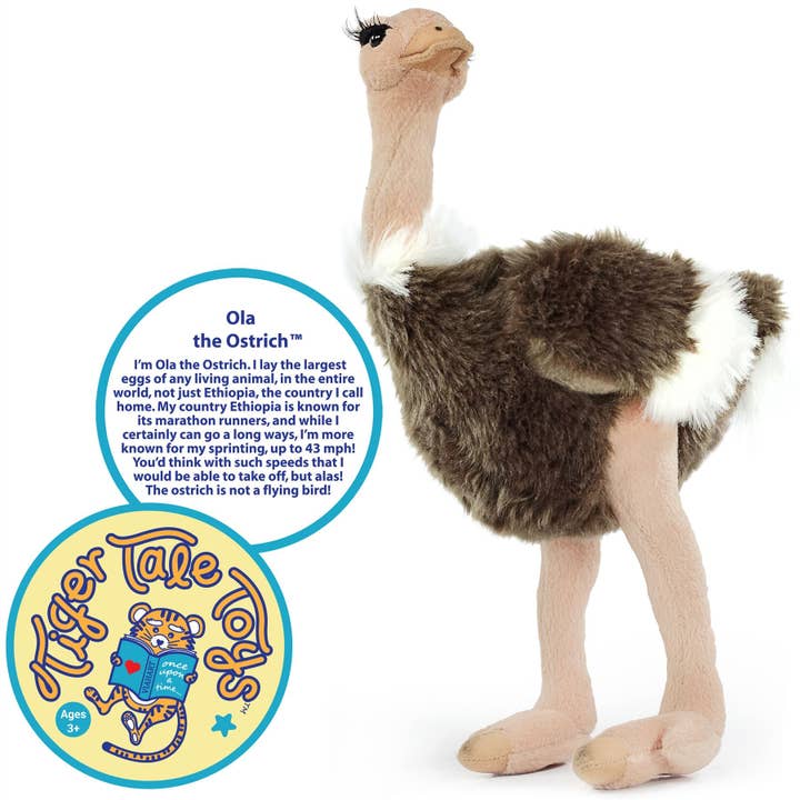 VIAHART Toy Co. - Wholesale Stuffed/Plush Toy - Kids & Baby - Ola The Ostrich | 12 Inch Stuffed Animal Plush2