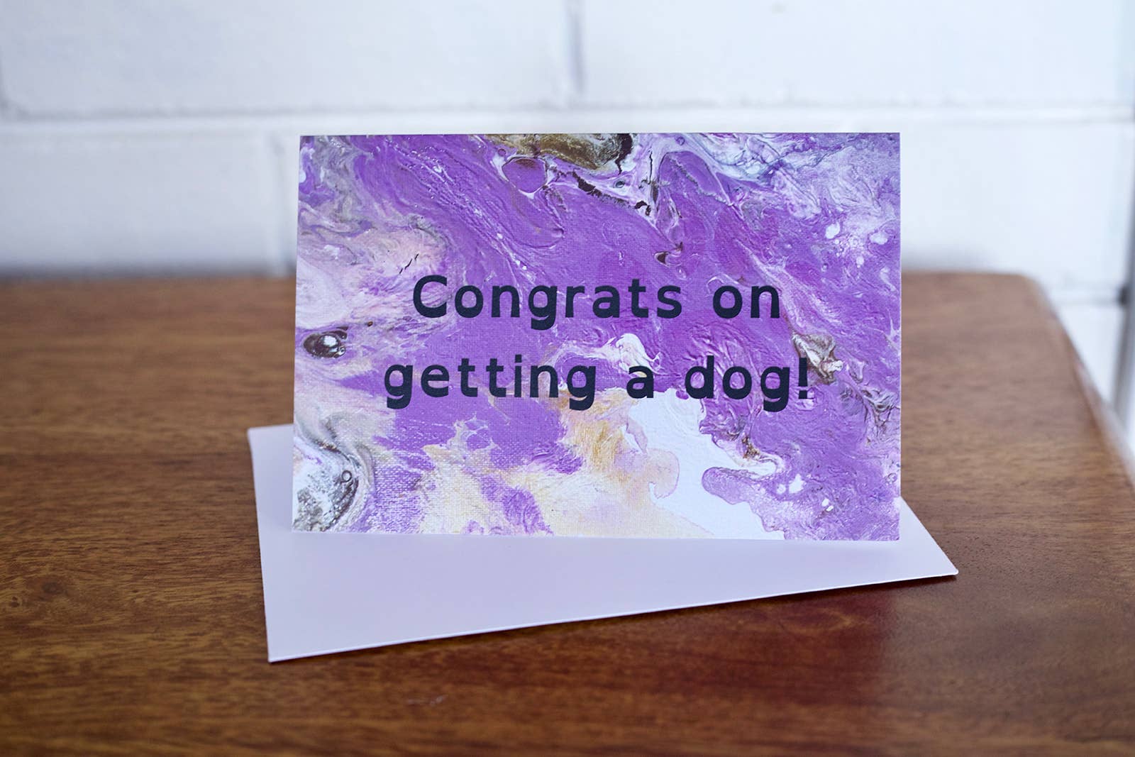 AbstractbyRabrams - Vente Cartes de félicitations - Carte de félicitations pour l'obtention d'un chien - Nouveau chien - Carte de félicitations - Nouvelle carte pour animaux de compagnie2