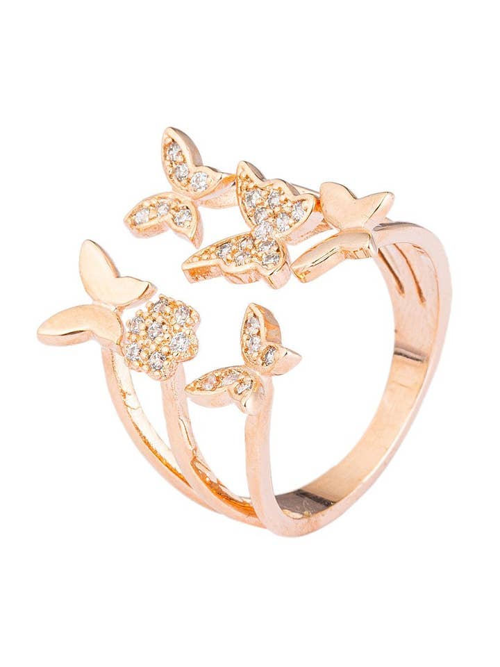 Parvi Butterflies Ring for wholesale by Eye Candy Los Angeles
