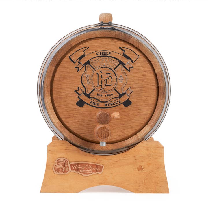 Urban Barrel Company - Wholesale Bar tool - Urban Barrel Oak Aging Barrel with Wood Spigot9