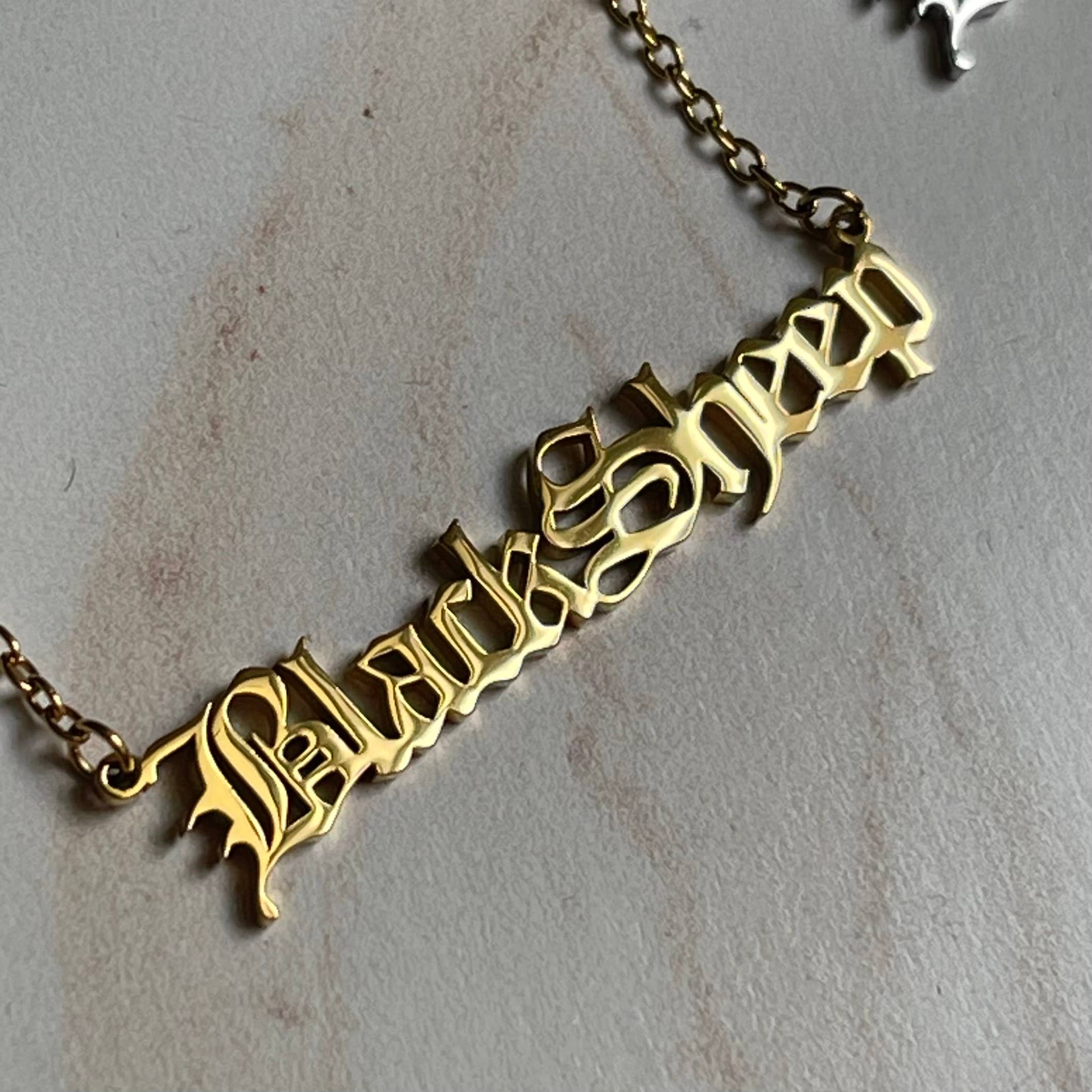 The Silver Spider - Wholesale Pendant/Charm Necklace - Black Sheep word gothic Necklace stainless steel gold tone1