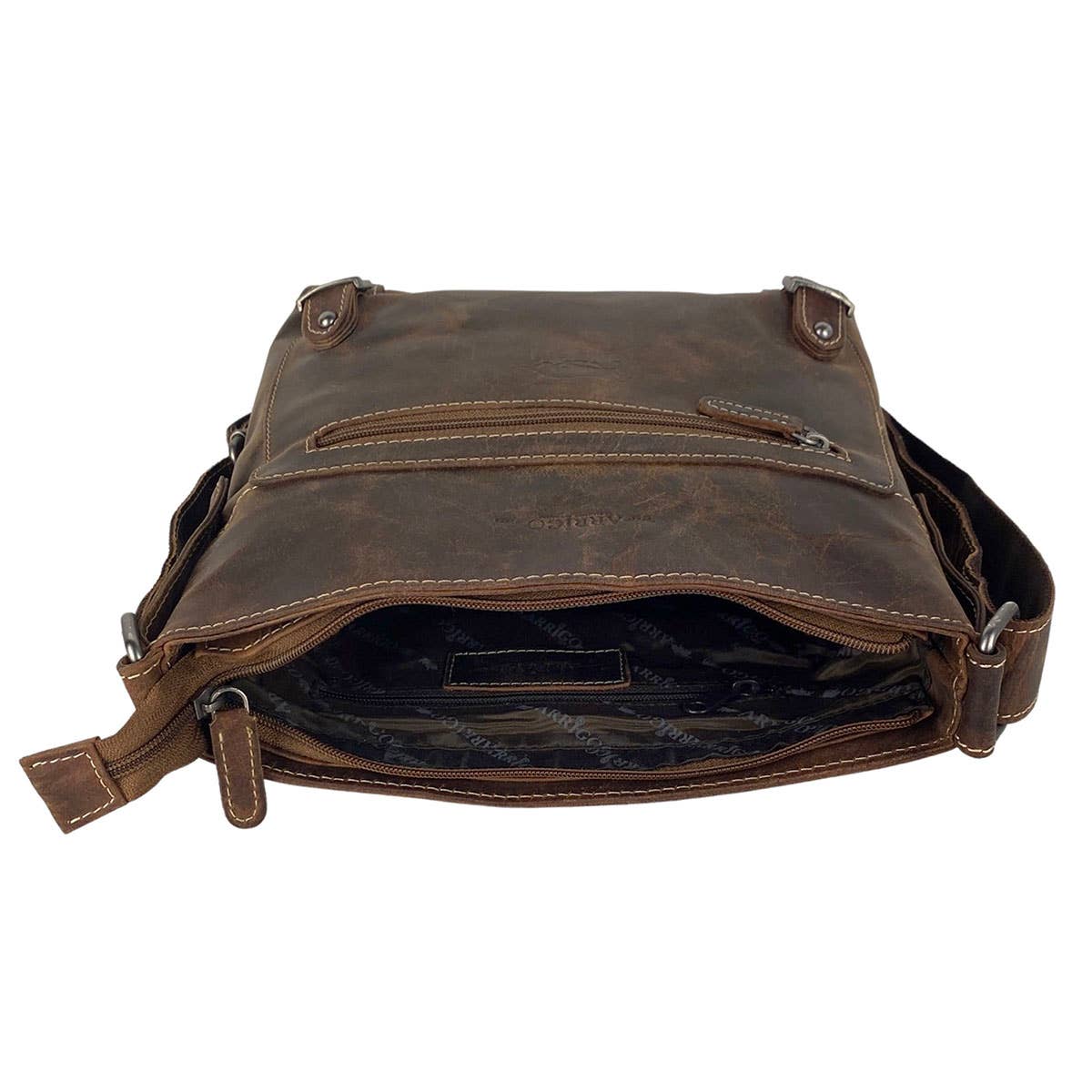 Arrigo – Großhandel Schultertasche – Unisex – Arrigo Unisex-Schultertasche aus Büffelleder, 3 Farben17