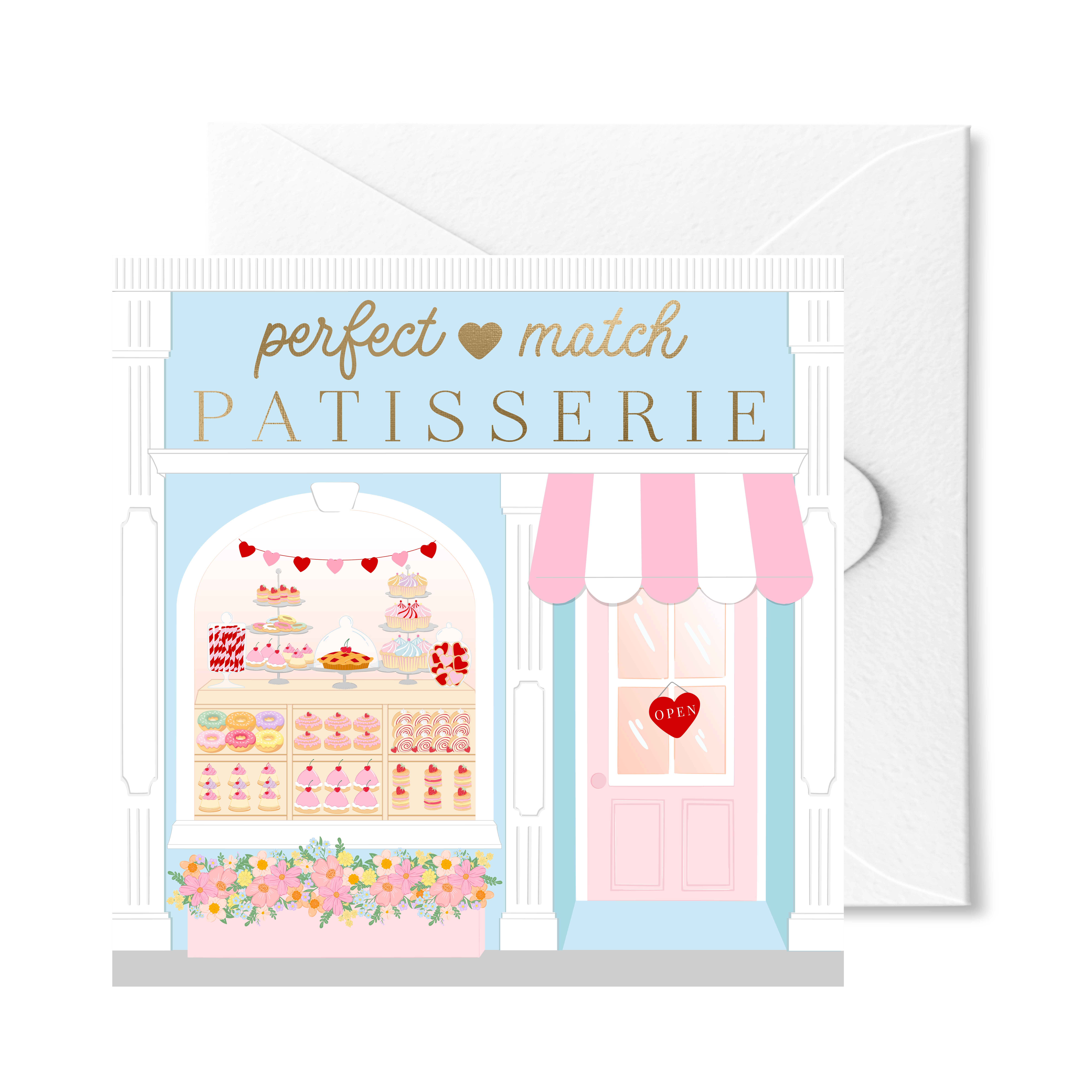 Black Bow Studio - Wholesale Love card - Perfect Match Patisserie Greeting Card