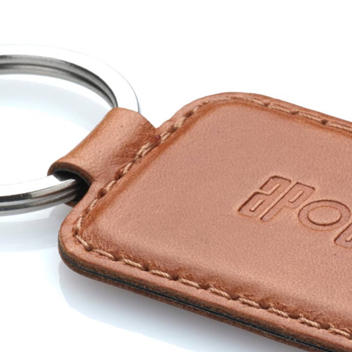apocope.paris - Vendita all'ingrosso Portachiavi - Unisex - LUDO - Portachiavi in pelle patinata - Cognac2