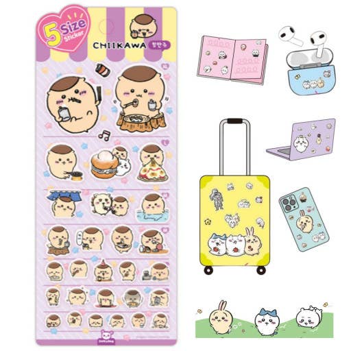 K-Wonderland - Wholesale Sticker - Chiikawa & Friends 5 Sizes Jelly Coating Deco Stickers 17
