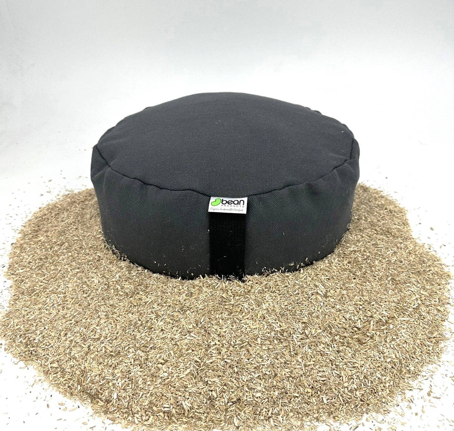 Bean Products - Wholesale Meditation Supplies - " ALL Hemp " Zafu Meditation Cushion - 100% Pure Hemp Fabric and Hemp Hurd Filling10