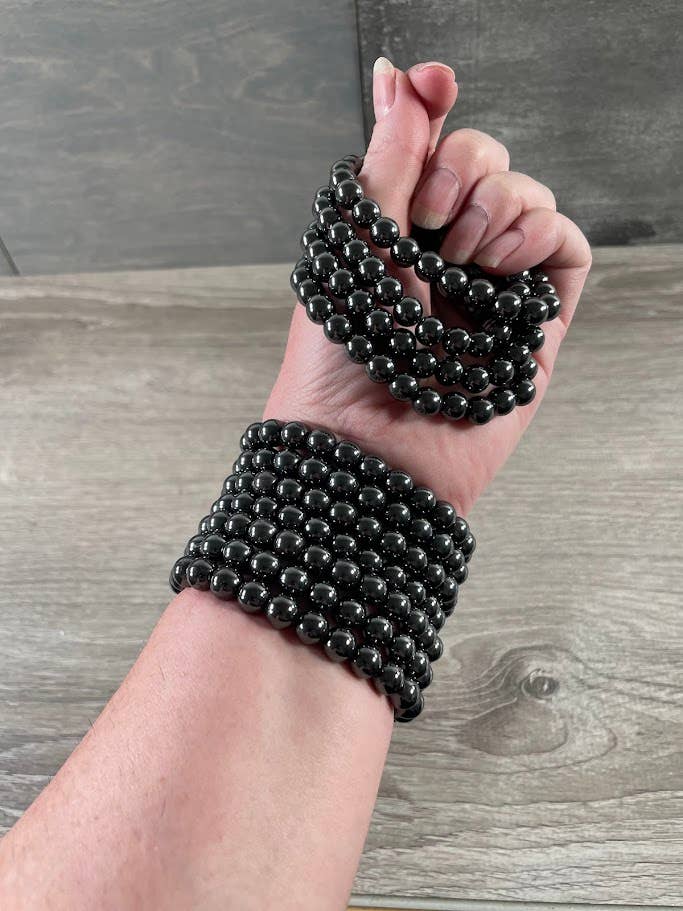 Keystone Crystals - Wholesale Beaded Bracelet - 8mm Round Gemstone Beaded Bracelets – Assorted Crystals Bulk64