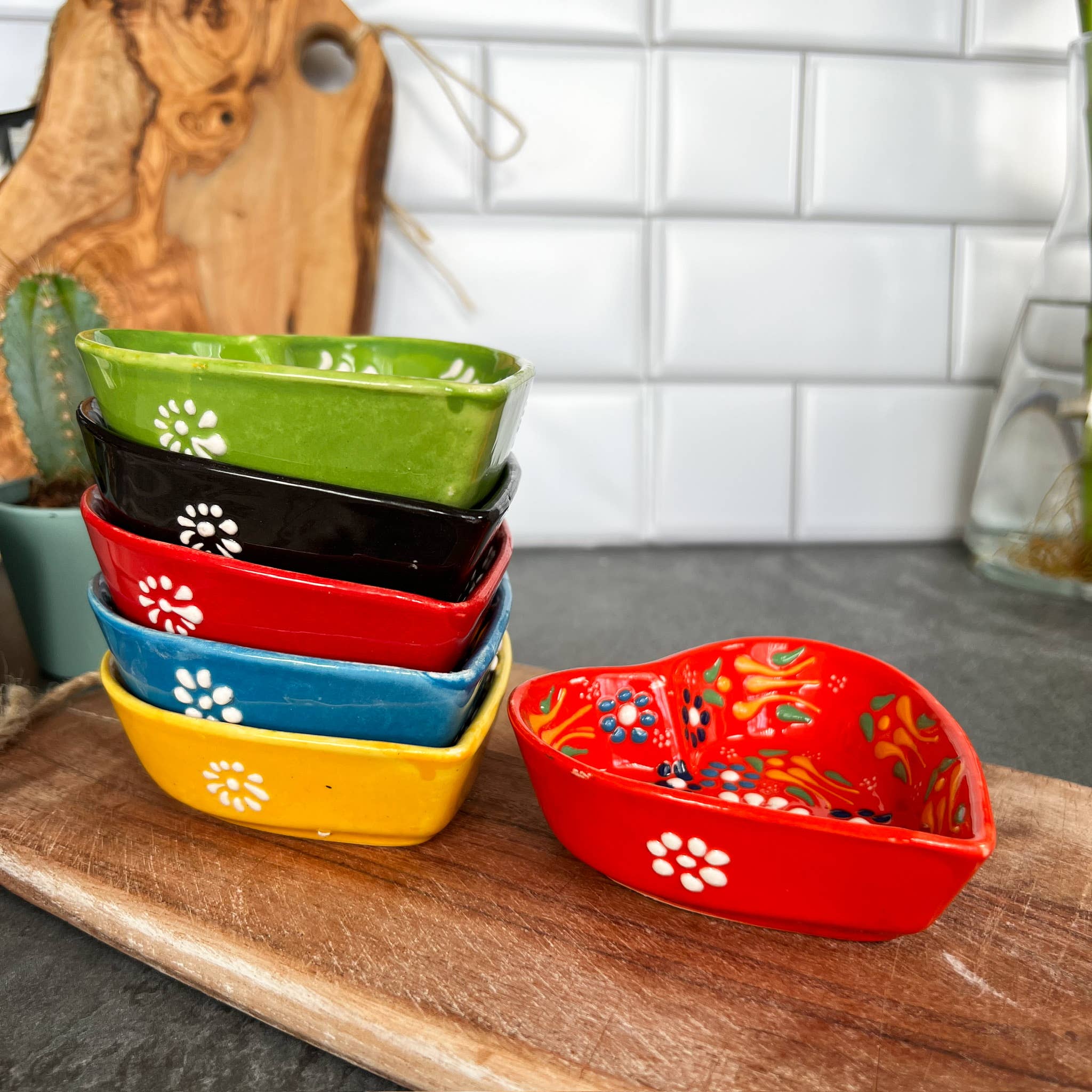 Umays Boho - Wholesale Decorative Plate/Dish/Bowl - Heart Shaped Trinket Dish, Pinch Bowls, Cute Kitchen Decor7