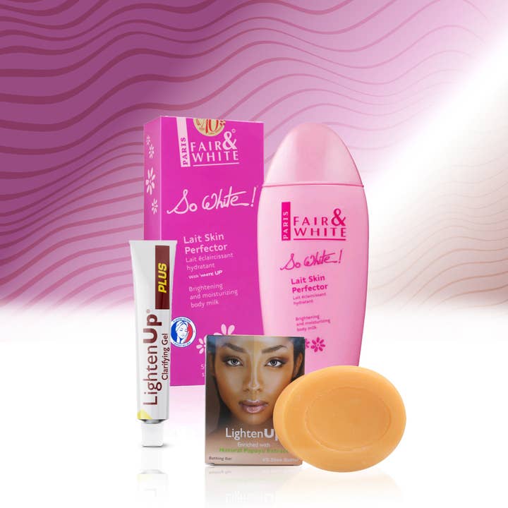 So White & LightenUp Plus Silky SkinCare Set for wholesale by Mitchell Brands