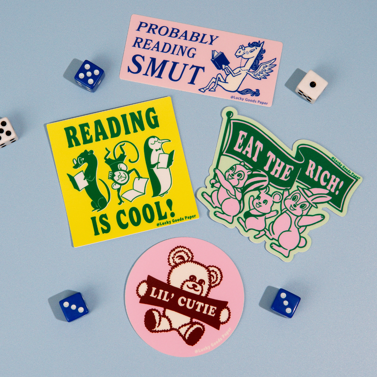 Lucky Goods Paper - Wholesale Phone & Laptop Stickers - Eat the Rich – Matte Vinyl Sticker4