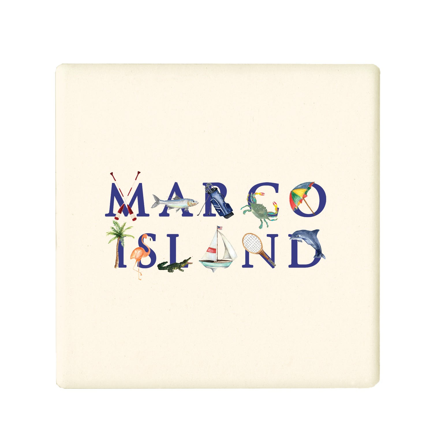 Tina Labadini Designs - Wholesale Coasters - marco island coaster0