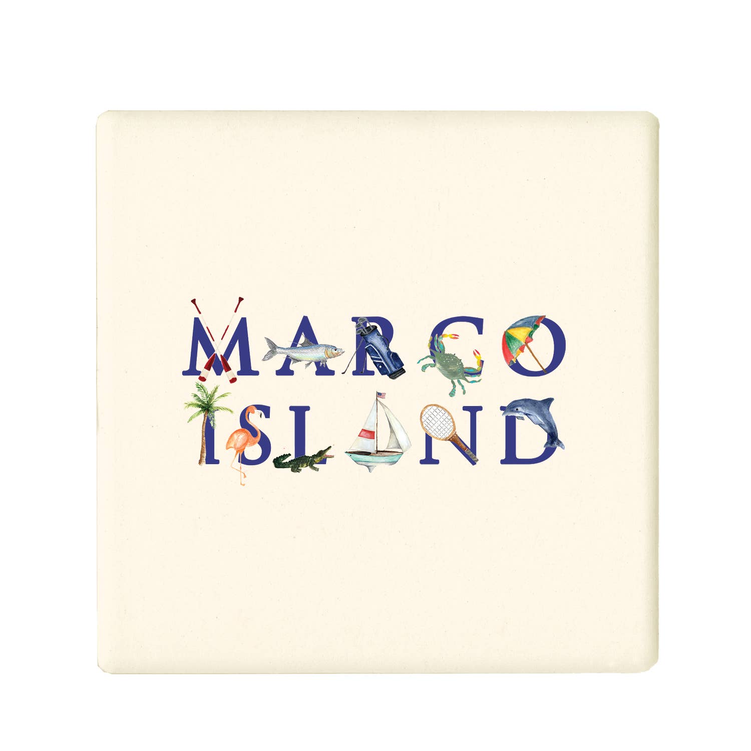 Tina Labadini Designs - Wholesale Coasters - marco island coaster