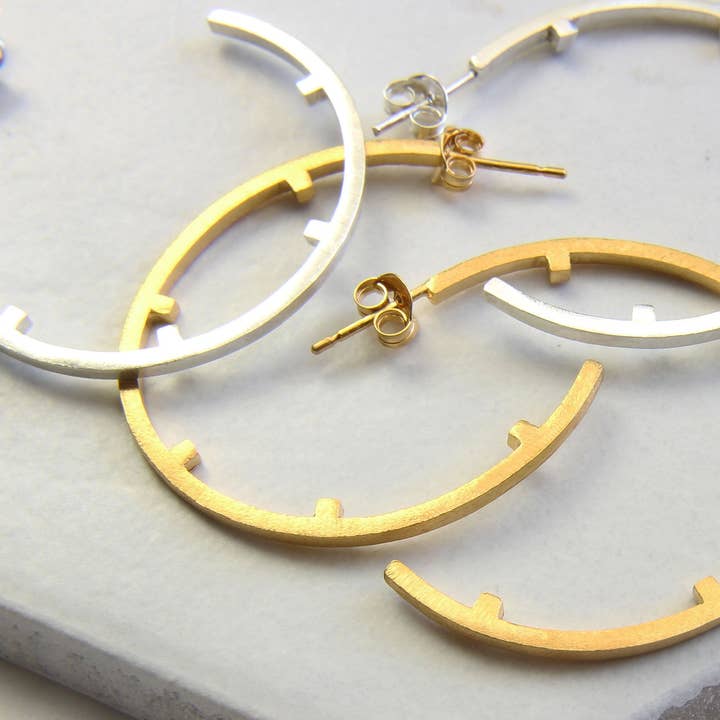 Amy Mead Jewellery - Wholesale Hoop earrings - Spoke Hoops5