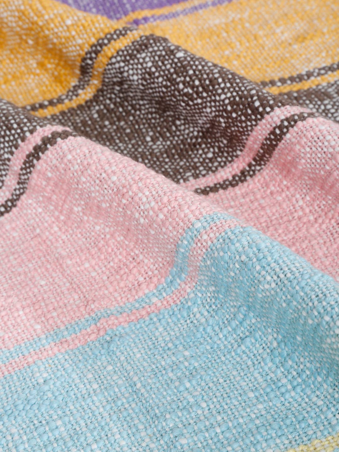 Eyda Homes - Wholesale Throw blanket - Handloom Cotton Throw Blanket | Earthy Multicolor Boho Throw3