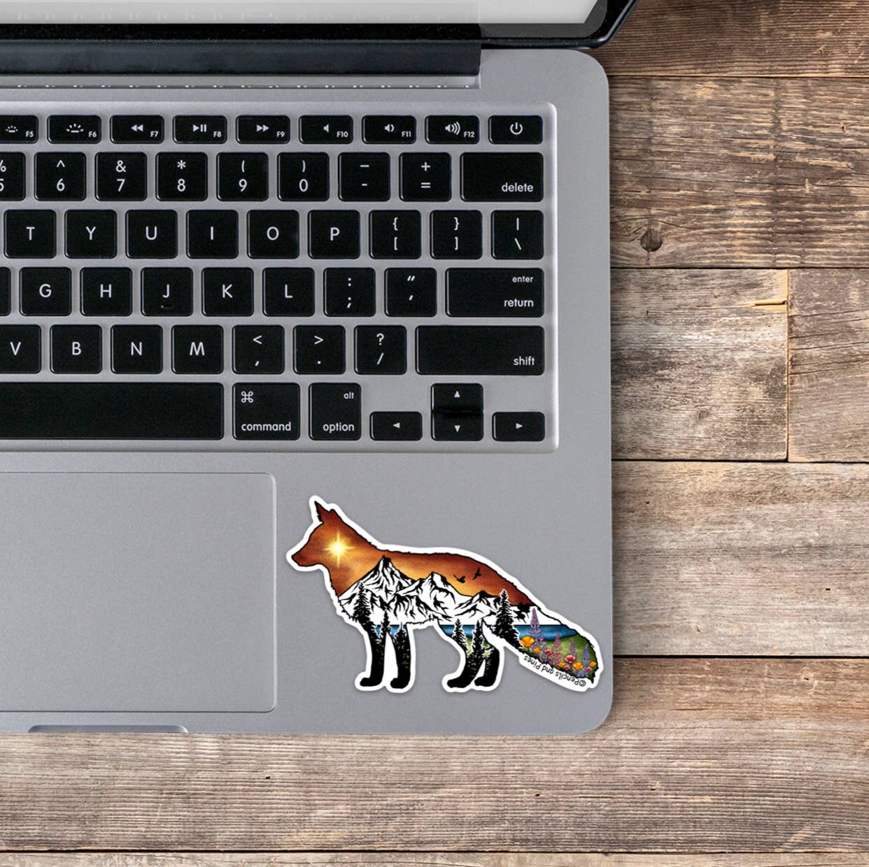Pencils and Pines - Wholesale Sticker - Fox Sticker1