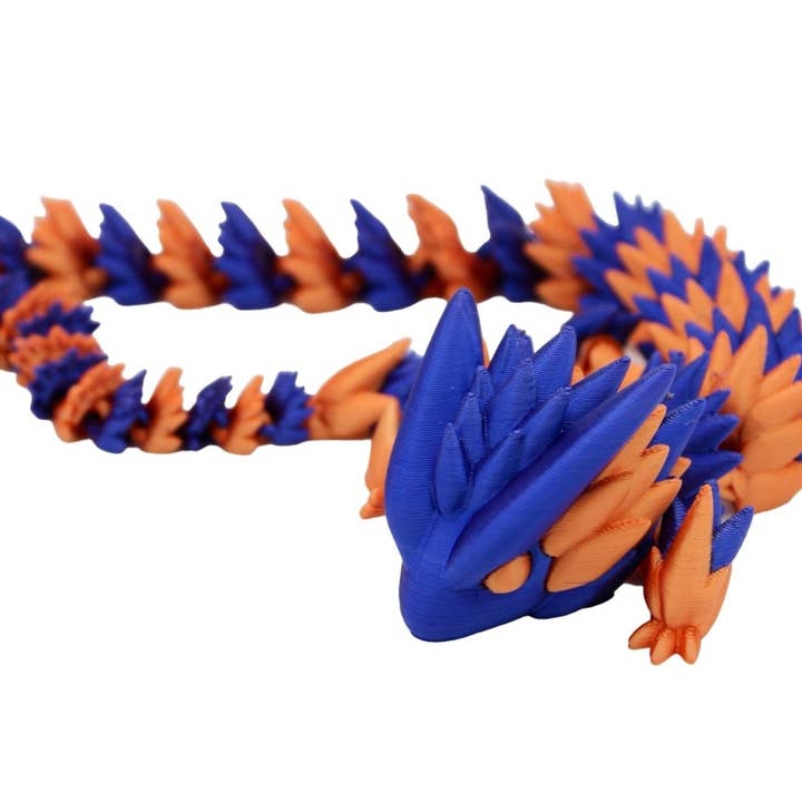Acworth Alchemist - Vendita all'ingrosso Giocattolo fidget - Bambini - Giocattolo Spiky Dragon Fidget multicolore - Drago articolato stampato in 3D1