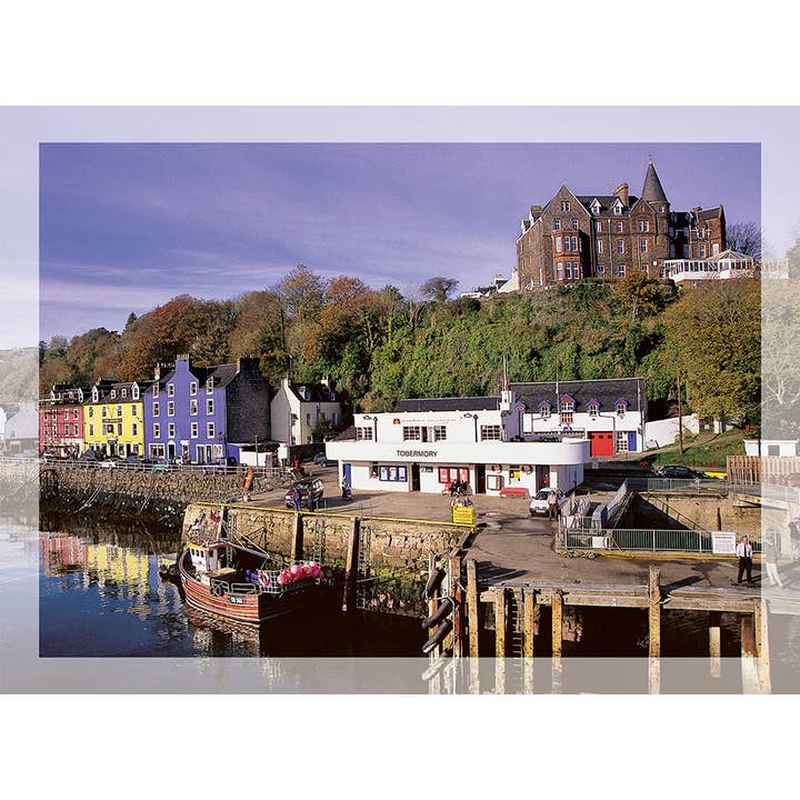 Large Greeting Card Tobermory Reflection for wholesale by Island Blue Publishing