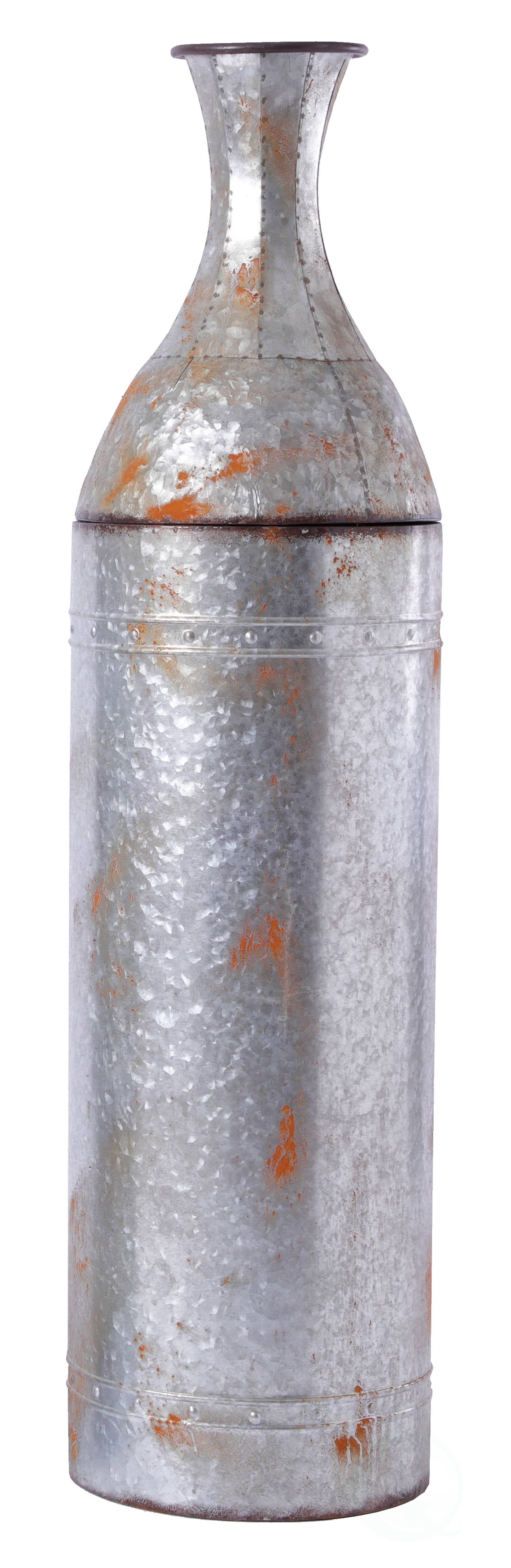 Quickway Imports - Wholesale Vaas - Gegalvaniseerde metalen vloervaas decoratie6