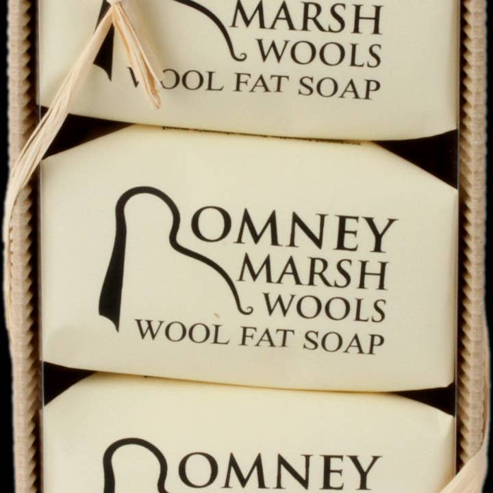 Corrugated Box - 3 Bath Soaps for wholesale by Romney Marsh Wools