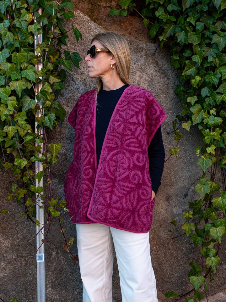 Velvet Sleevless Jacket for wholesale by Sanjanaandme