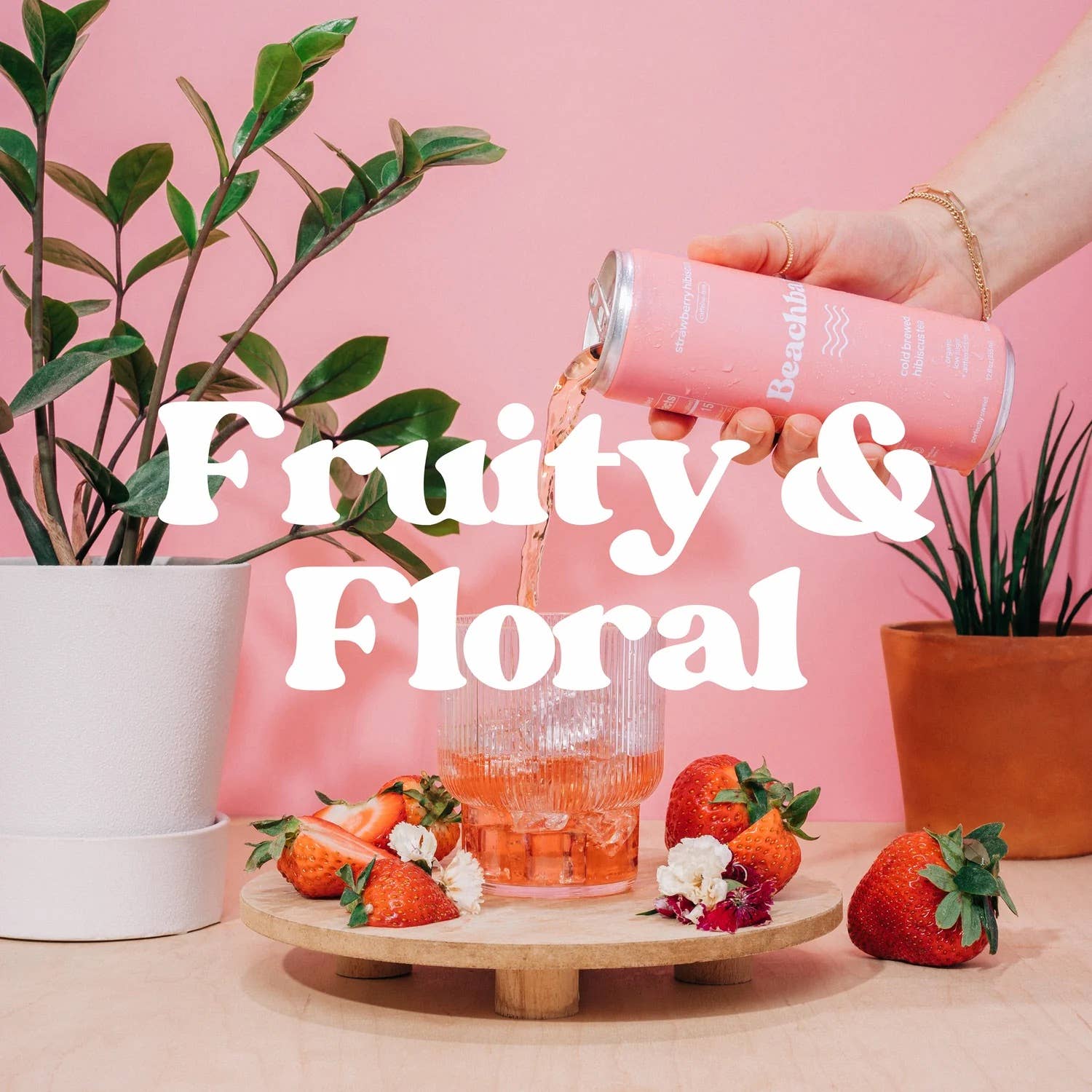 Sail Away Coffee Co. - Wholesale Iced Tea - BEACHBALL Organic Iced Tea Can - Strawberry Hibiscus 2