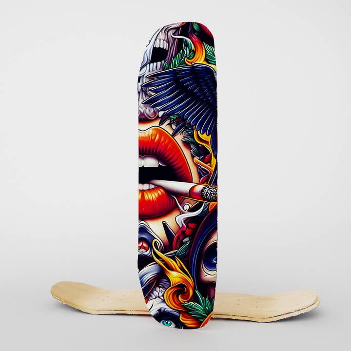 French Velvet Skateboard Deck - Ashes And Wings for wholesale by Febland