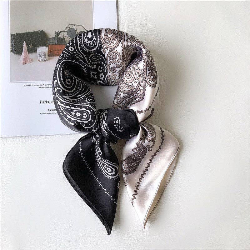 Marayn - Wholesale Scarf – Women's - Retro Chic 70cm Silk Scarf for Timeless Style31