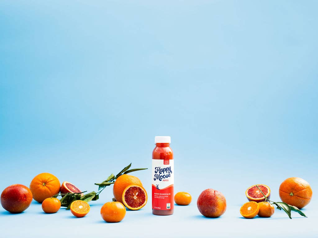 Happy Moose Juice - Wholesale Wellness Juice/Tonic - Blood Orange Bliss - Organic Cold-Press Juice1
