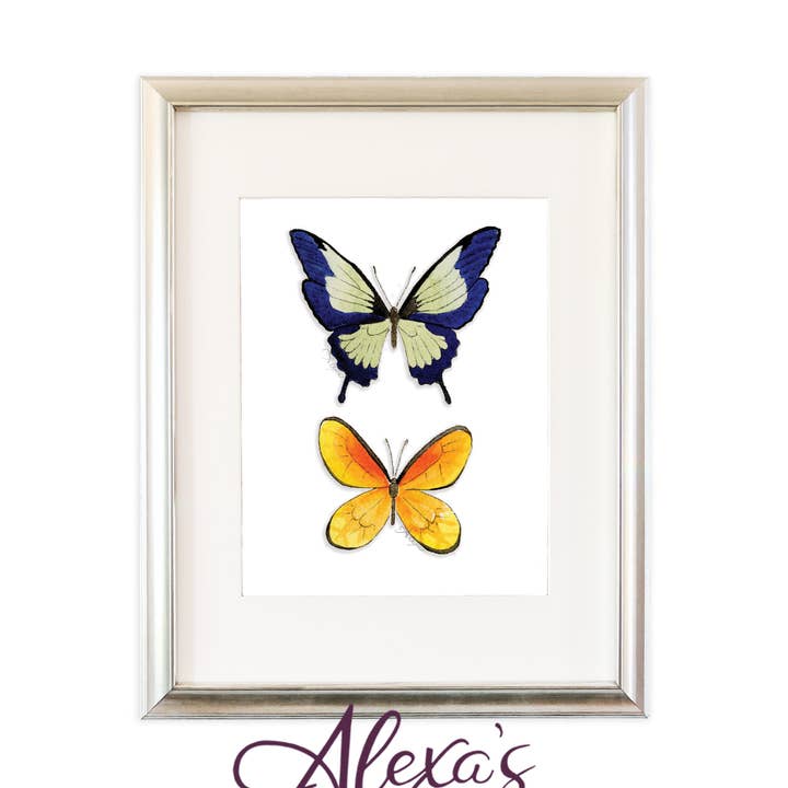 Papillons Print 2 pour la vente par Alexa's Illustrations