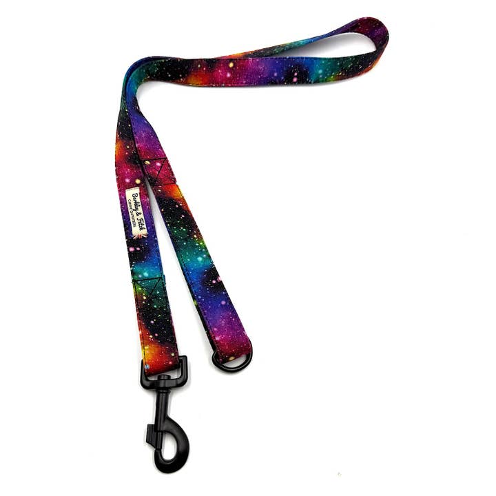 Rainbow Galaxy Dog Lead for wholesale by Barkley and Fetch
