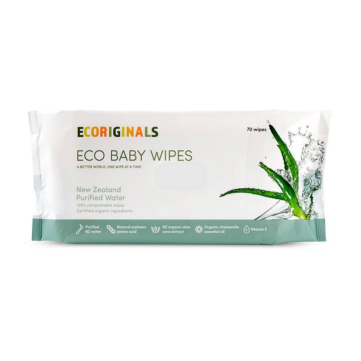 Ecoriginals - Wholesale Face & body wipes – Baby - 12 Packs Ecoriginals Biodegradable Bamboo Eco Luxury Wipes7