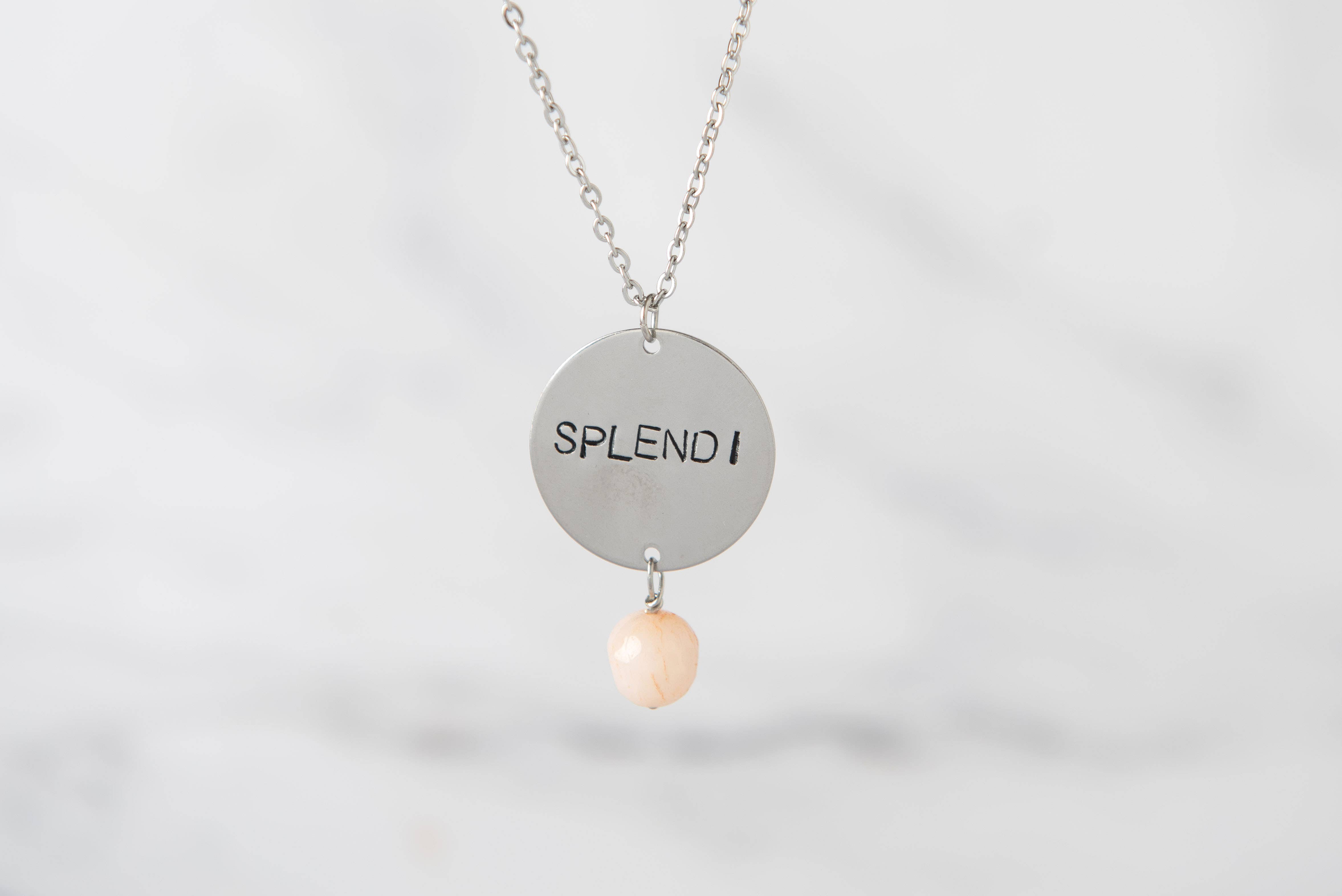 Loti jewels - Wholesale Pendant/Charm Necklace - ONE NECKLACE IN BRASS WITH ENGRAVING5