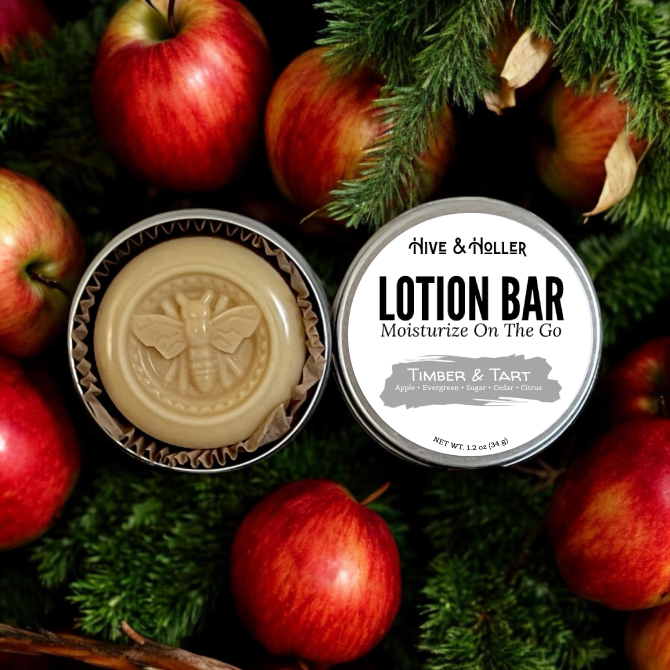 Hive and Holler - Wholesale Solid Lotion - Timber & Tart Solid Lotion Bar1