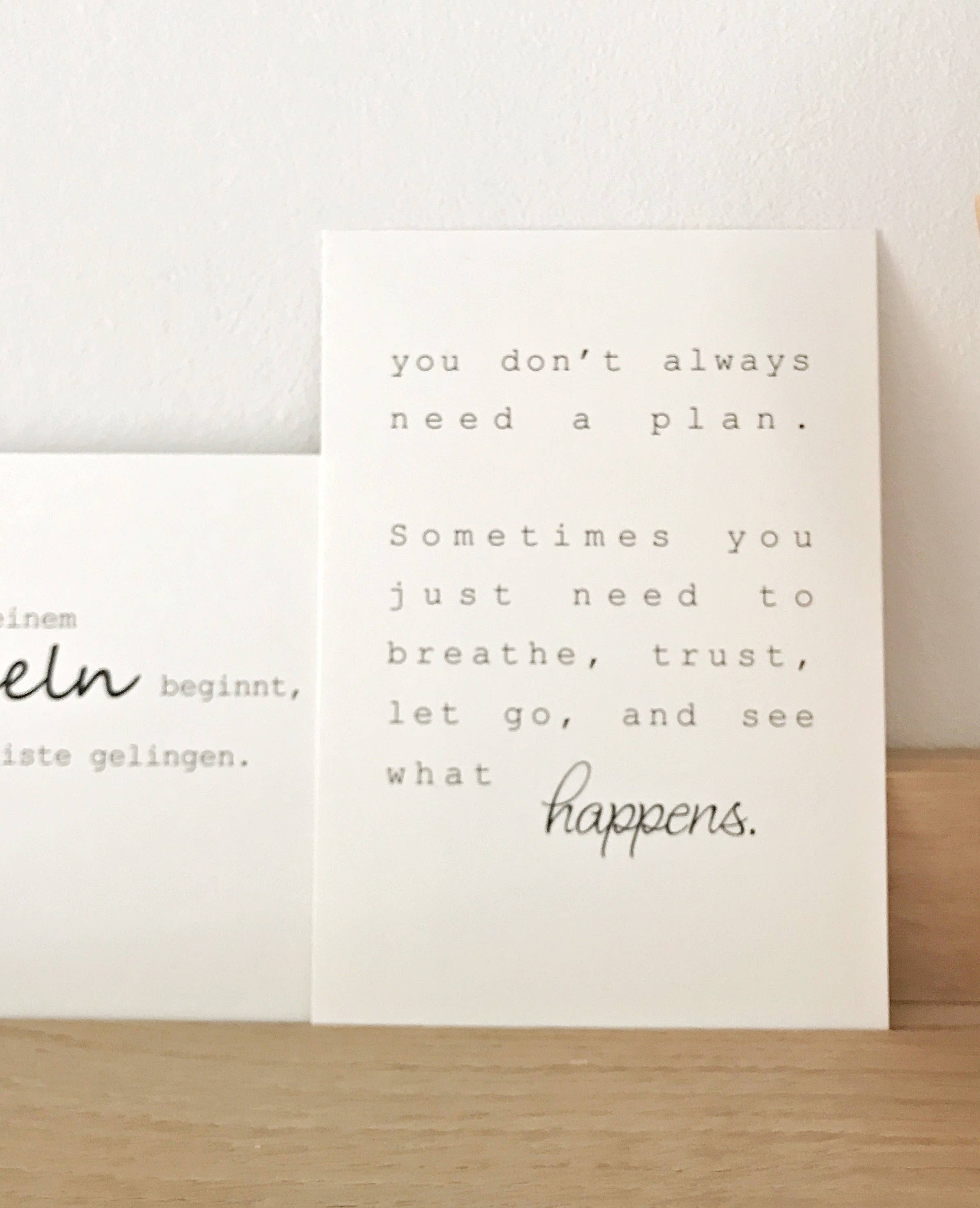 Stadtrandstil handmade - Vendita all'ingrosso Cartoline - Cartoline «bellissimi testi»1