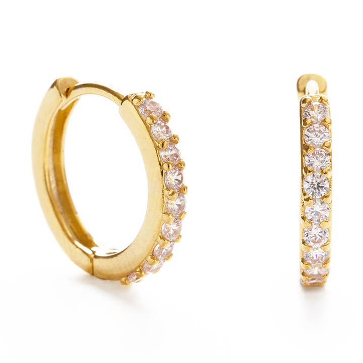 Crystal Hoop Earrings for wholesale by Amano Studio