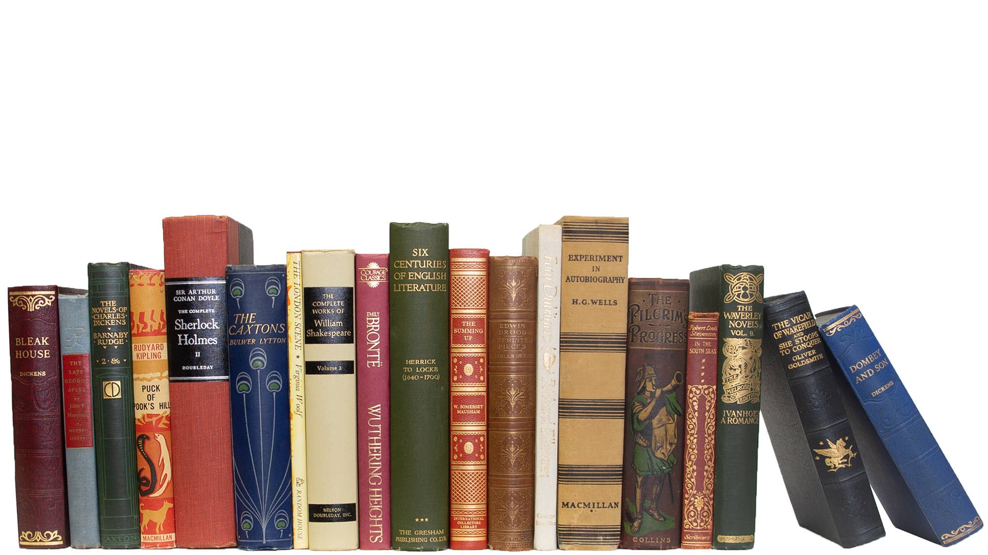 Multi Decorative Books By The Foot - Vintage British Classics for wholesale on Faire0